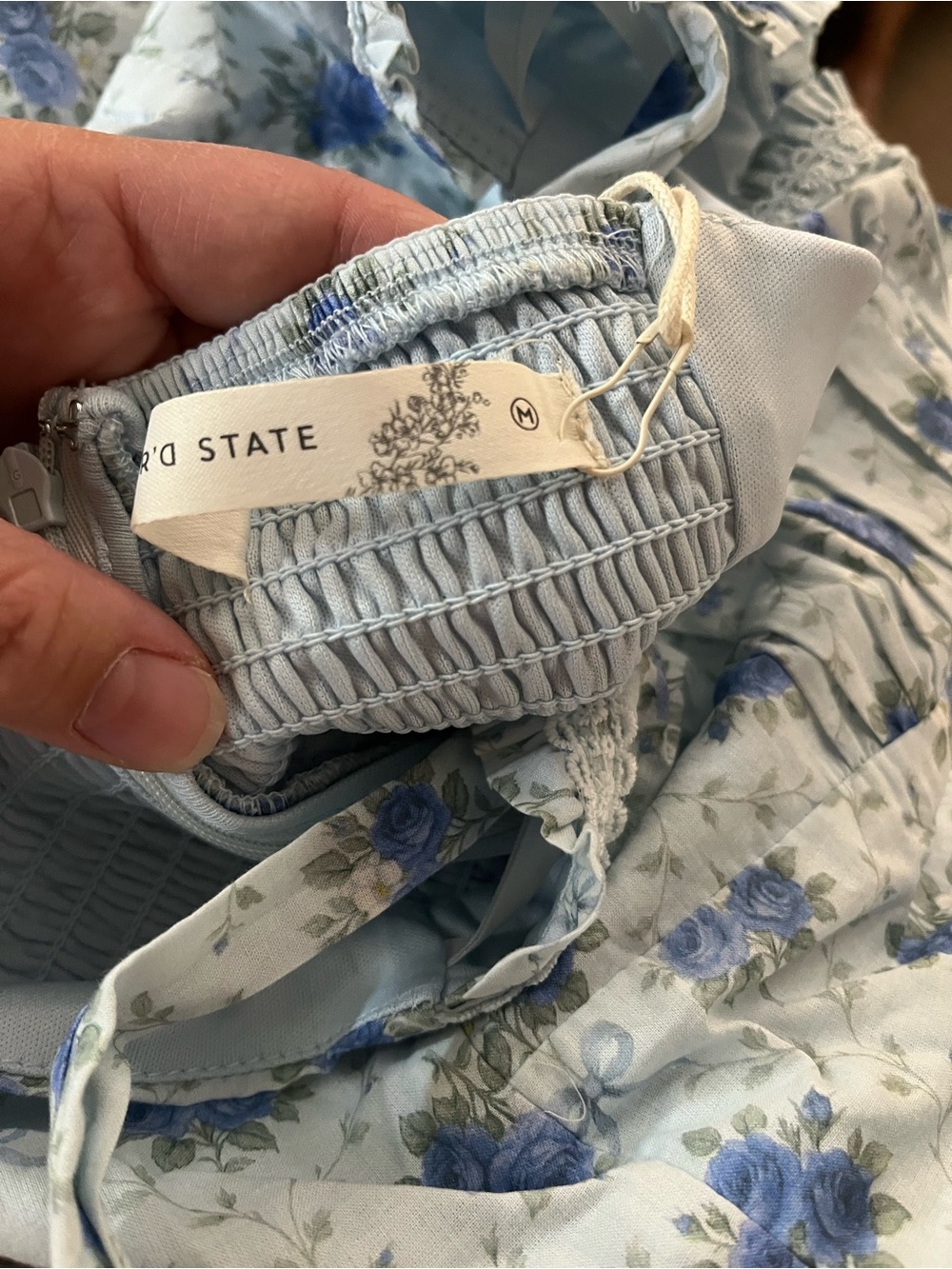NEW Altar’d State Light Blue Solene Floral Maxi Dress Size S and M Available NWT - Picture 10 of 11
